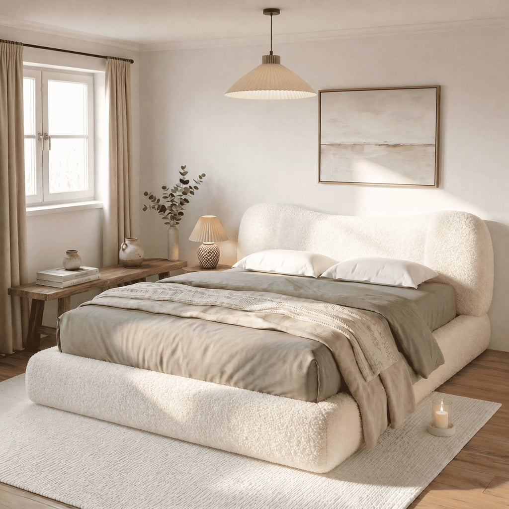 Bed Frame with 5.9" Detachable Headboard
