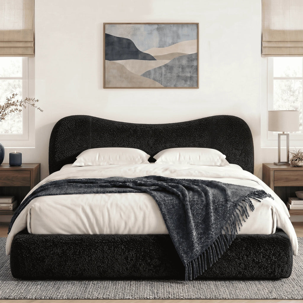 Bed Frame with 5.9" Detachable Headboard