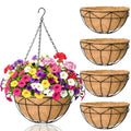 4 Pack Hanging Baskets for Plants Outdoor