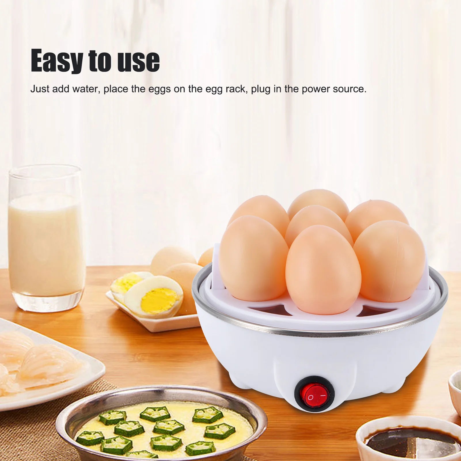Electric Eggs Boiler Multifunctional Mini Eggs Cooker