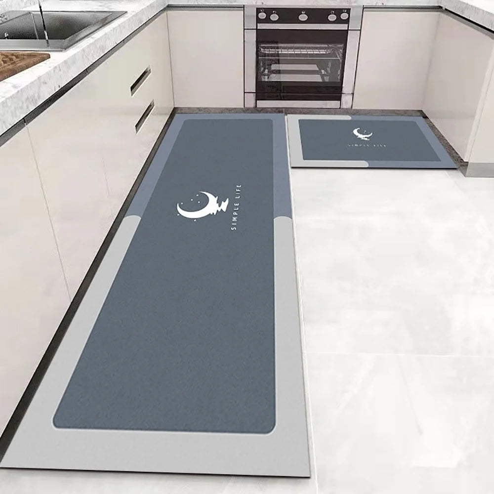 Kitchen Floor Mat Soft Washable Carpet Anti Slip