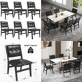 Faux Leather Dining Chairs Set of 6