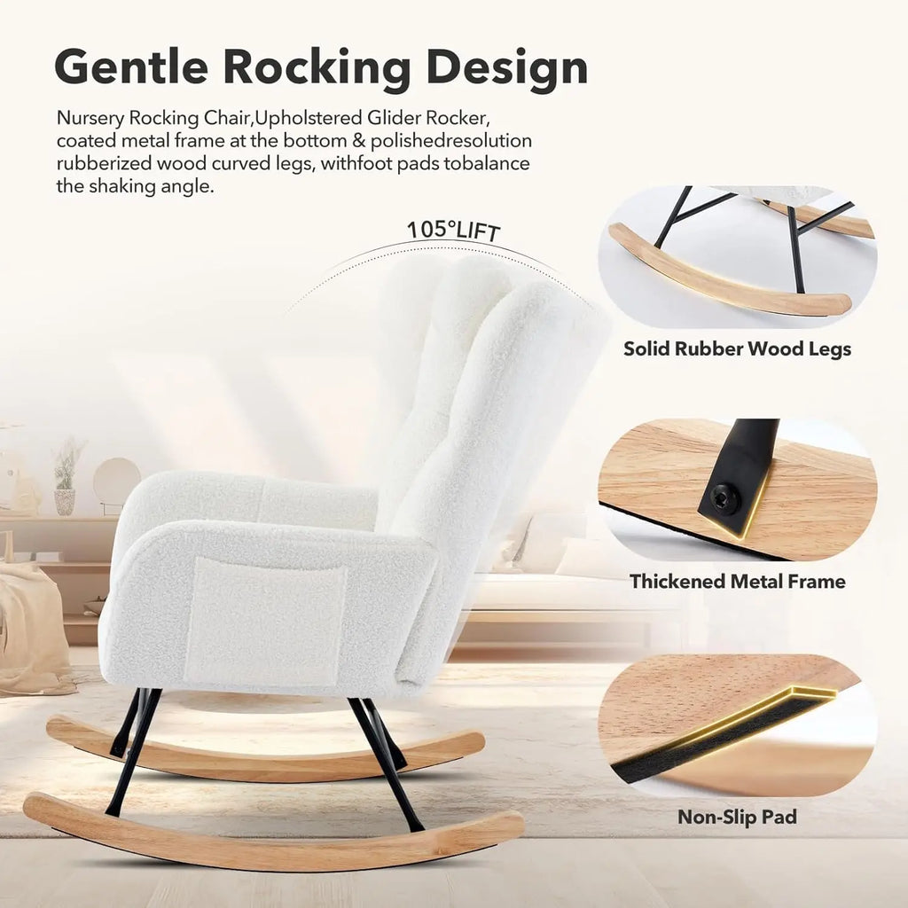 Upholstered Nursery Rocking Chairs