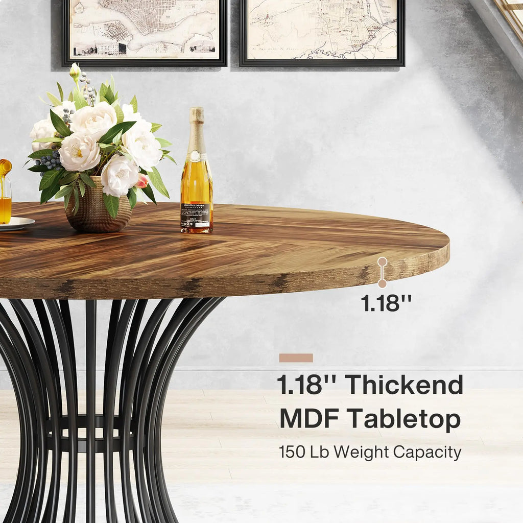 Round Dining Table for 4-6 People