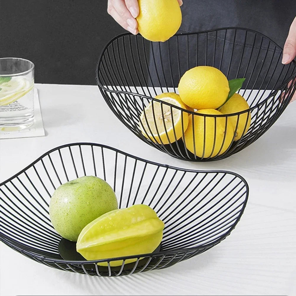 Metal Fruit Basket Simple Storage Bowls