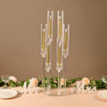 Candlestick Holde 6 Arm Candelabras Clear
