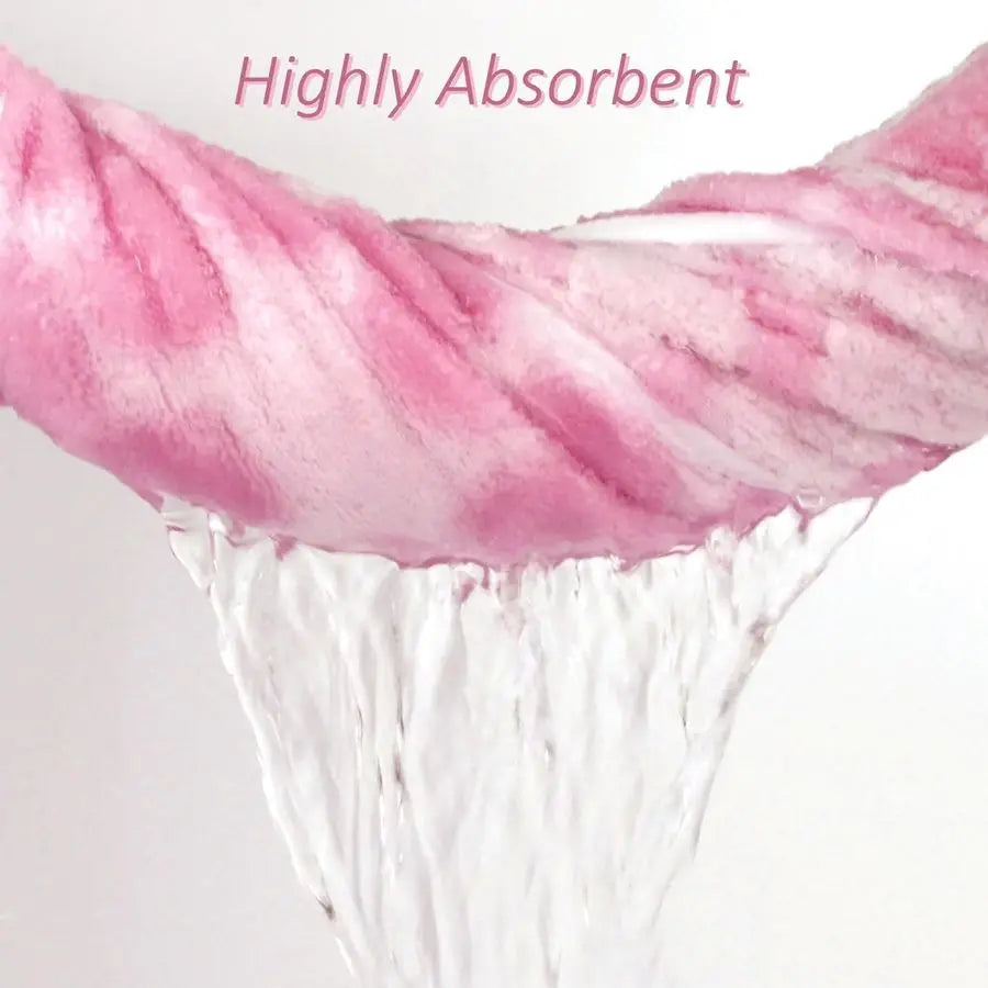 Pink Bath Towels Set of 2, Super Absorbent