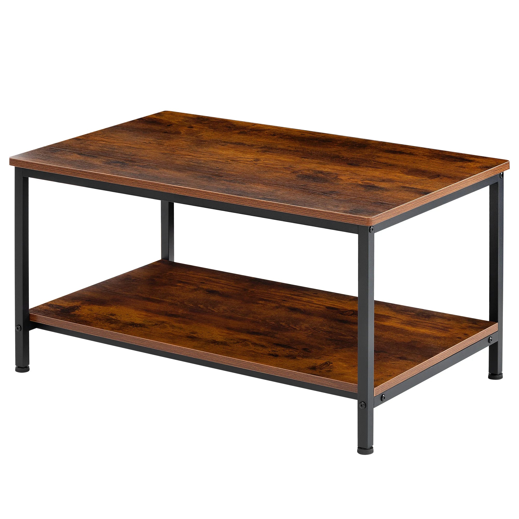 31IN Wood Coffee Table for Living Room 2-Tier
