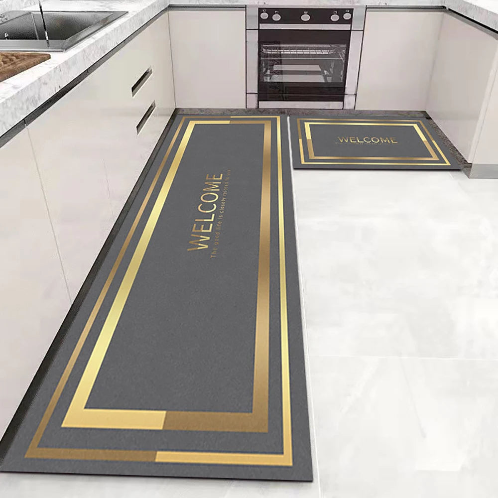 Kitchen Floor Mat Soft Washable Carpet Anti Slip