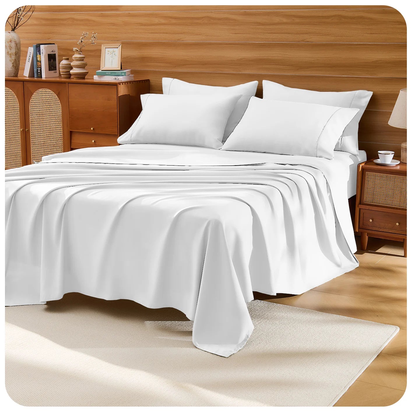 Cool & Soft Queen Size 4-Piece Bedding Set