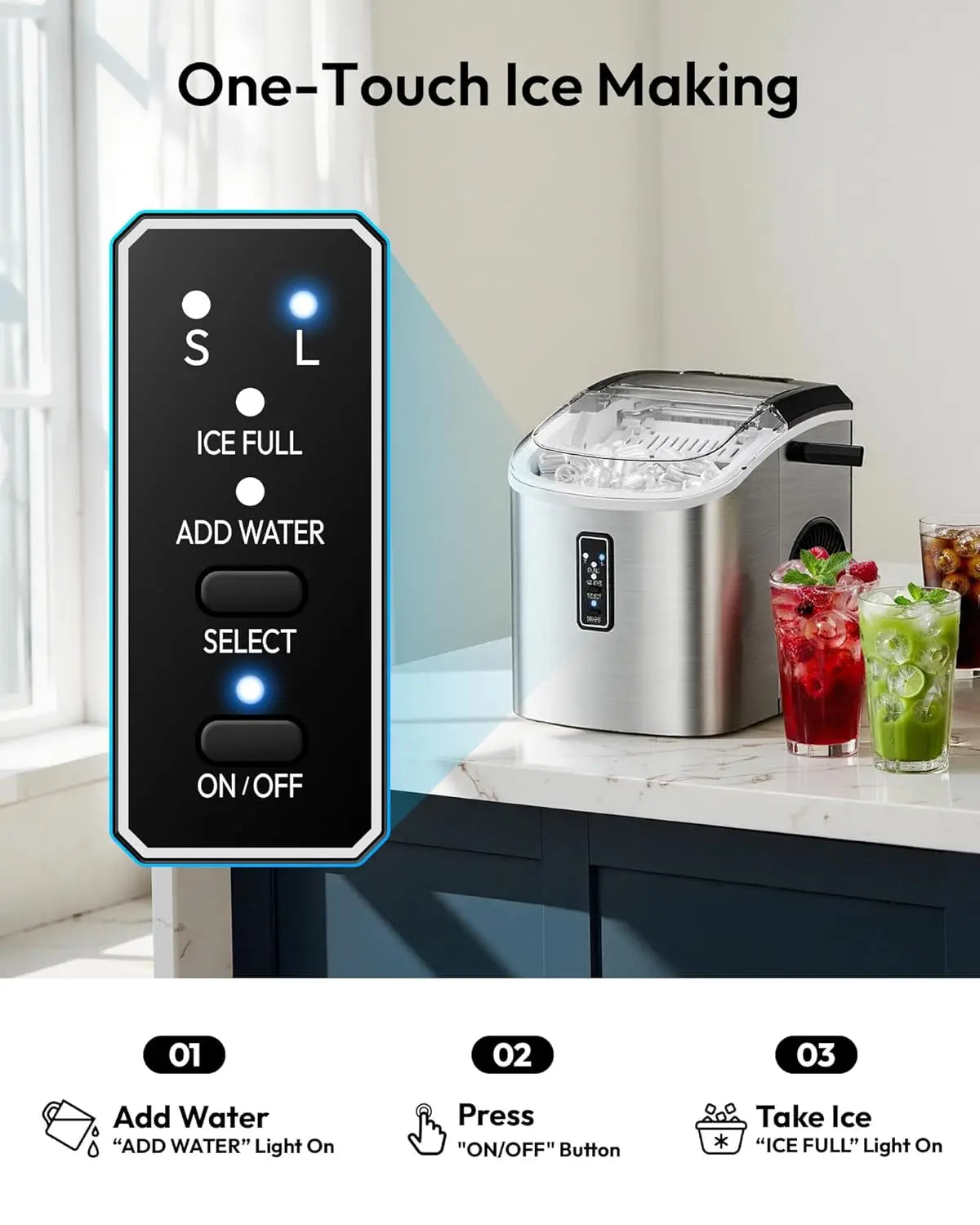 26lbs/24H Ice Maker