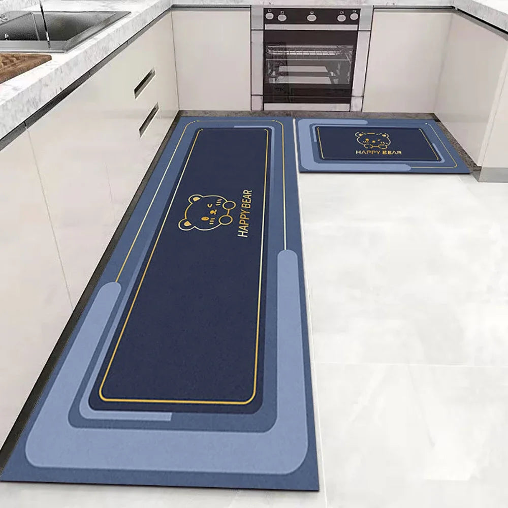Kitchen Floor Mat Soft Washable Carpet Anti Slip