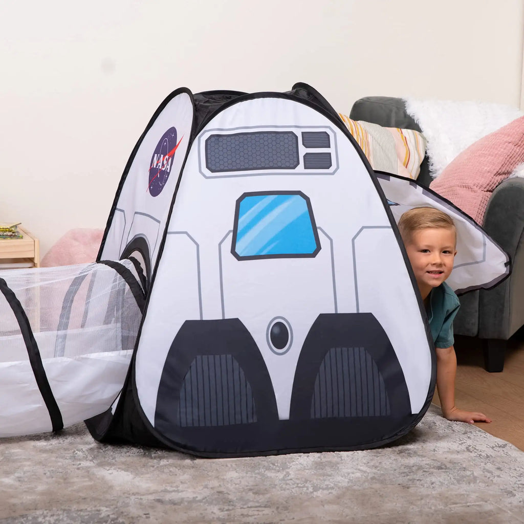 Rocket Ship Tents Set Pop up Play house with Tunnel