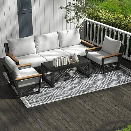 Aluminum Outdoor Furniture with Coffee Table