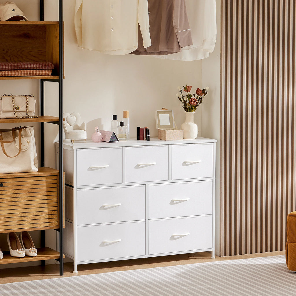 Wardrobes Chest White Lover Fabric Drawers