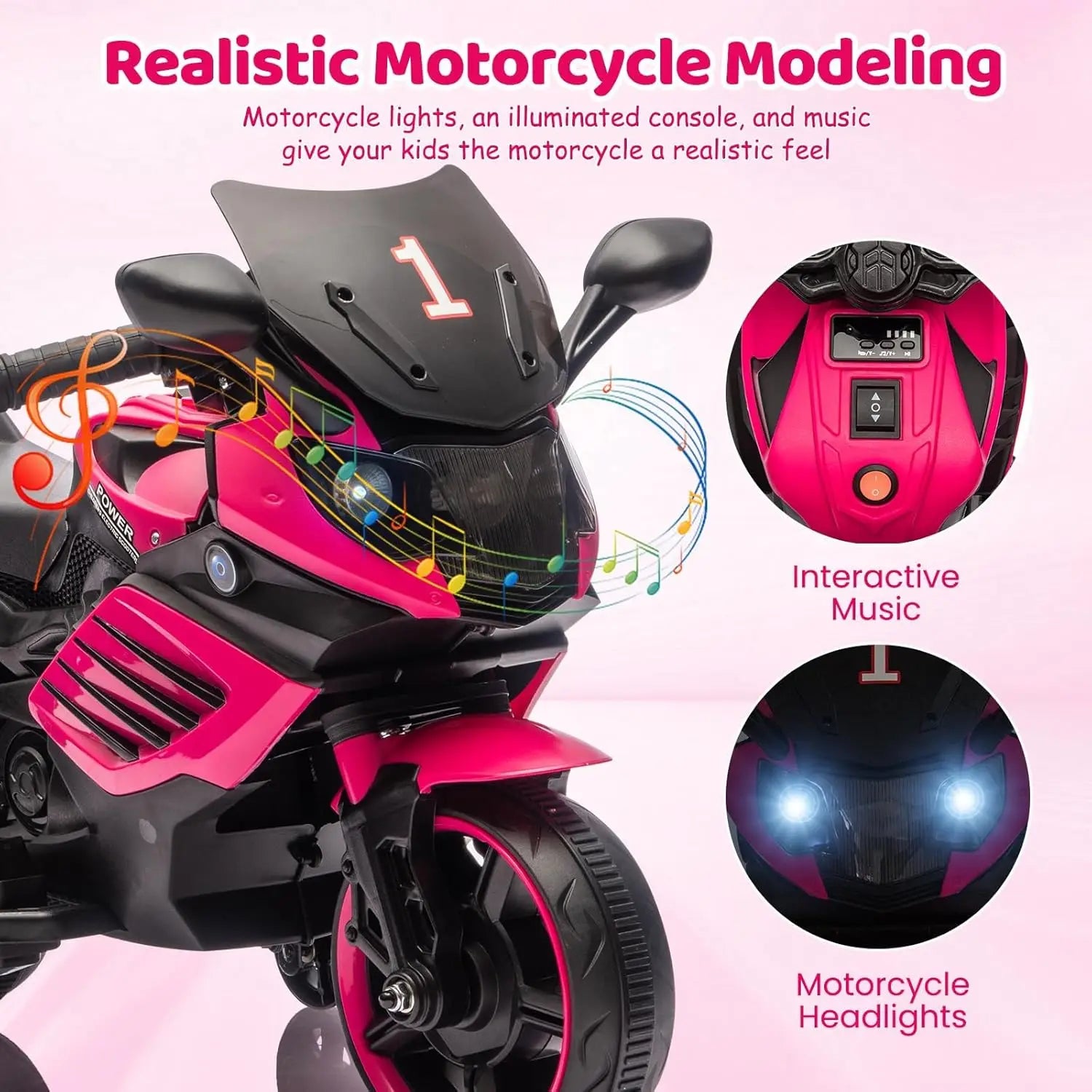 Kids Motorcycle Electric Ride on Car Toy