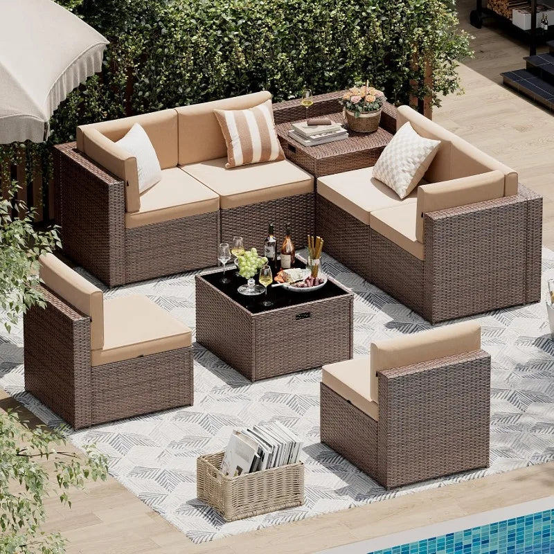Patio Set, Wicker Outdoor Furniture