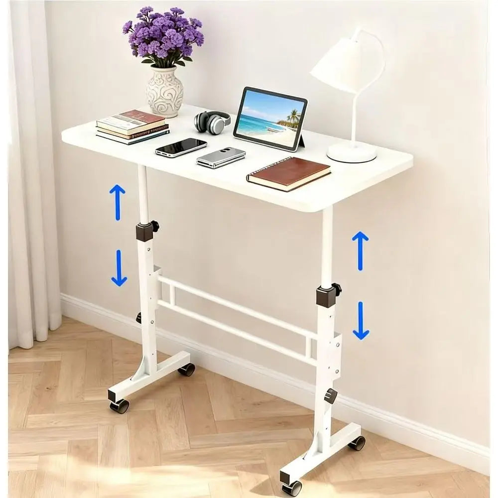 Small Standing Desk with Lockable Wheels