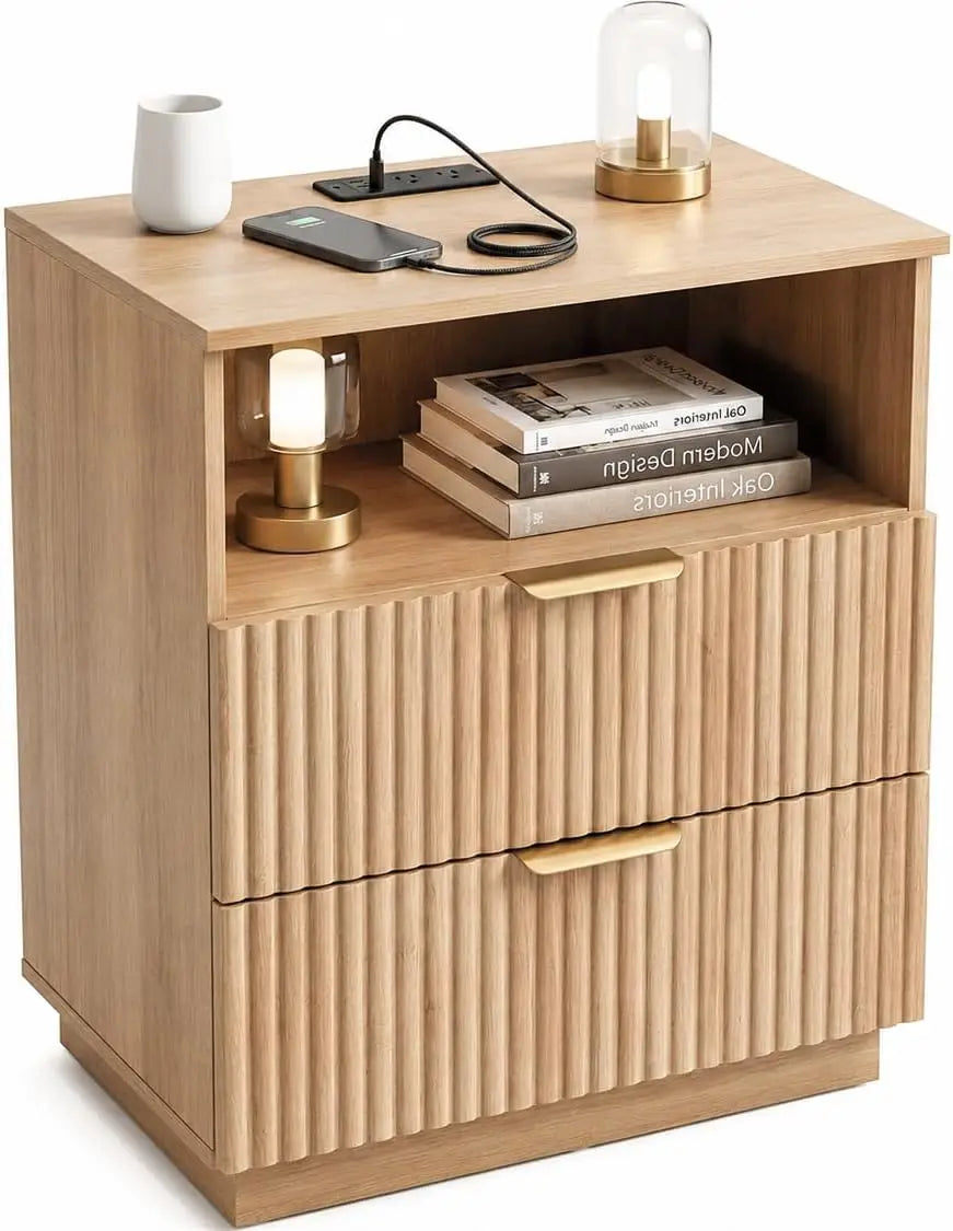 Nightstand with Charging Station