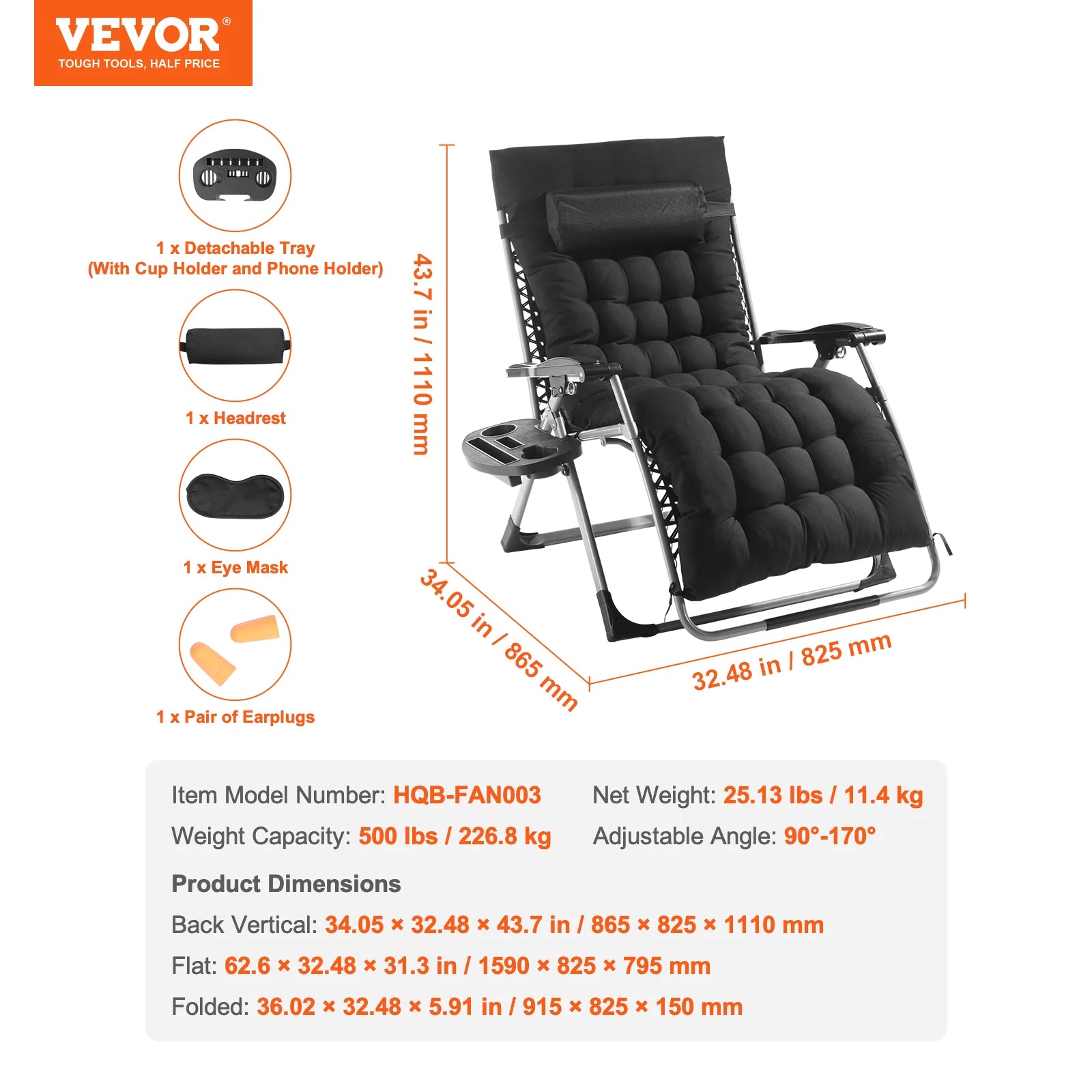 Zero Gravity Chair Recliner Lounge Chair