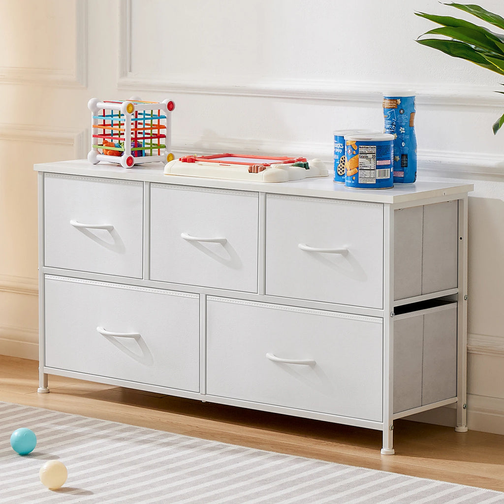 Wardrobes Chest White Lover Fabric Drawers