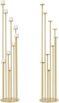 2pcs 9 Arm Candelabra Floor Candle Holders Tall Set