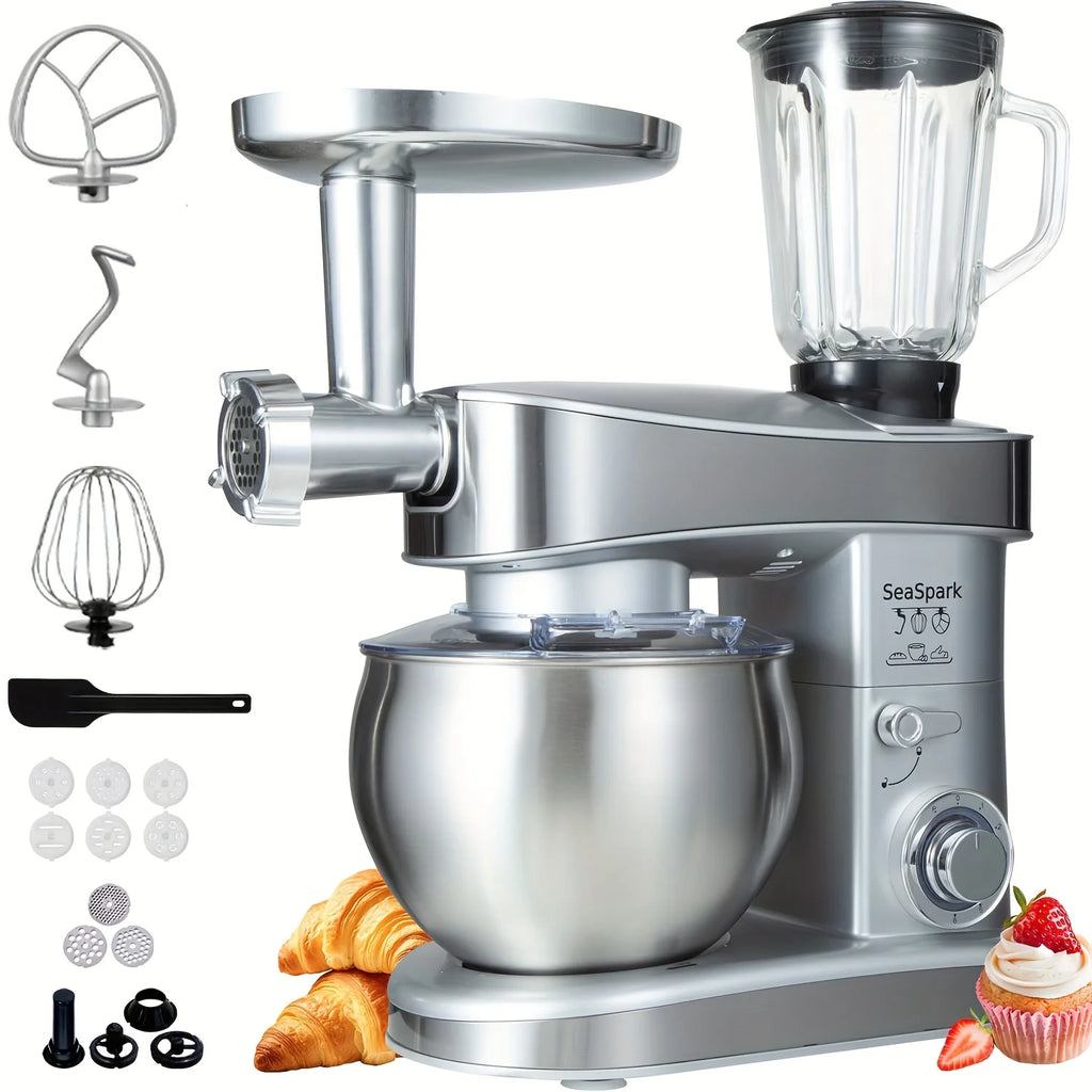 6-in-1 Electric Mixer, 400W 6-speed with Pulse Button