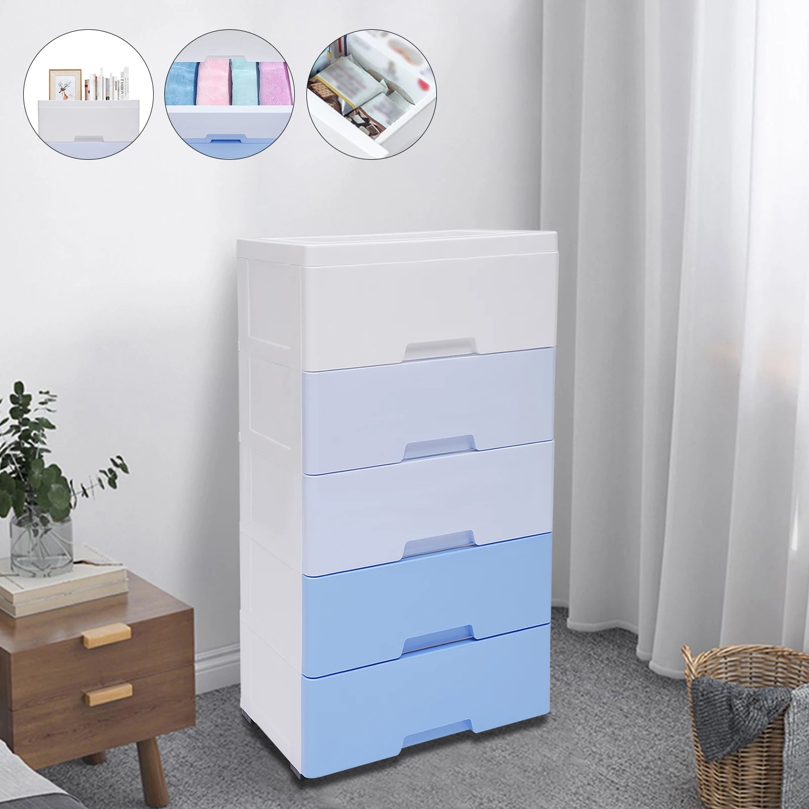 5 Drawers Storage Closet