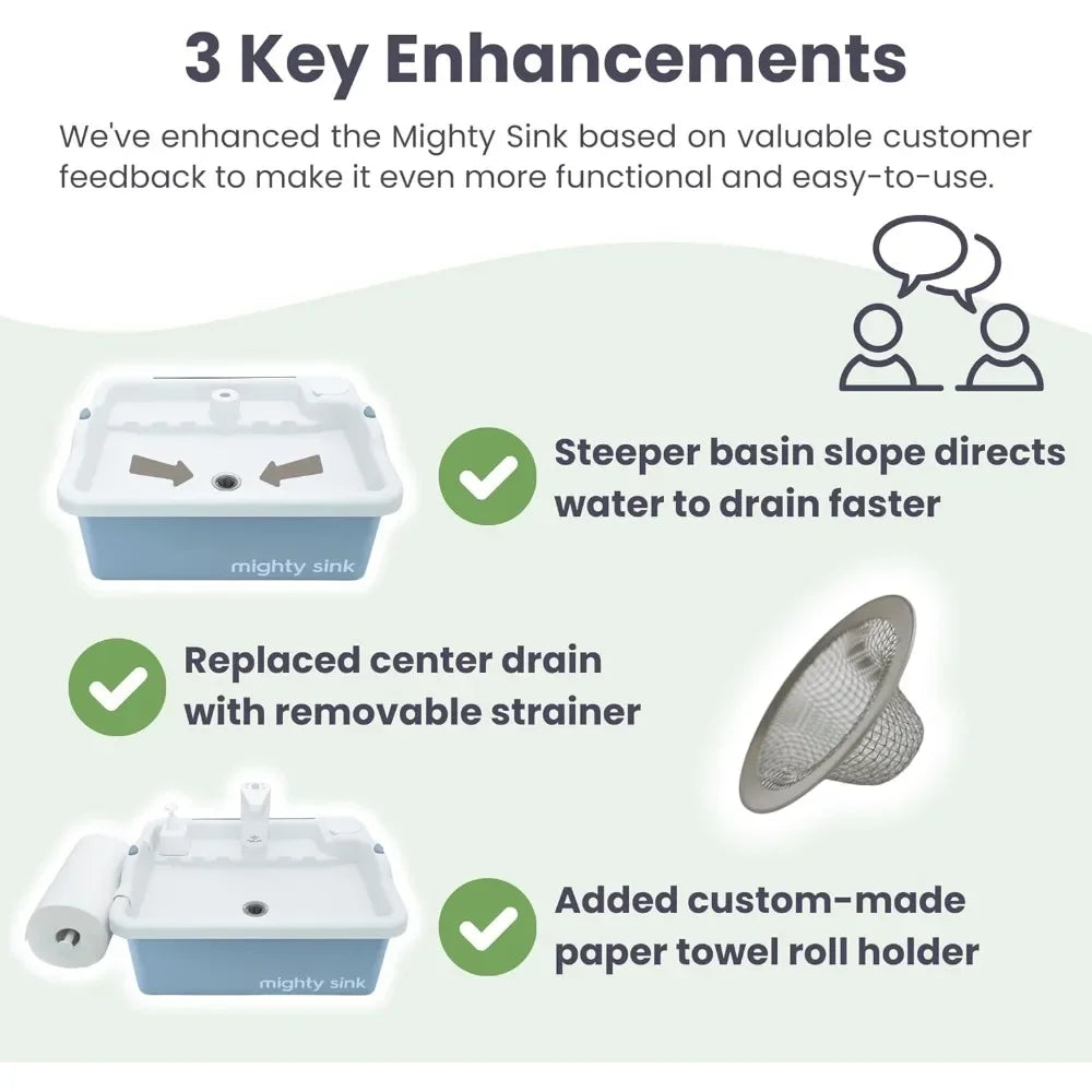 Wash Station with Electronic Faucet 2 Gallons