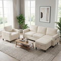 3 Pieces Couch and Chair Set with Ottoman