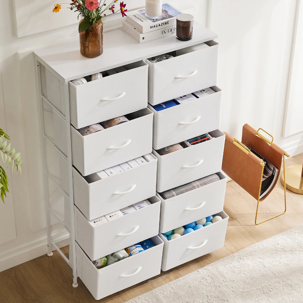 Wardrobes Chest White Lover Fabric Drawers