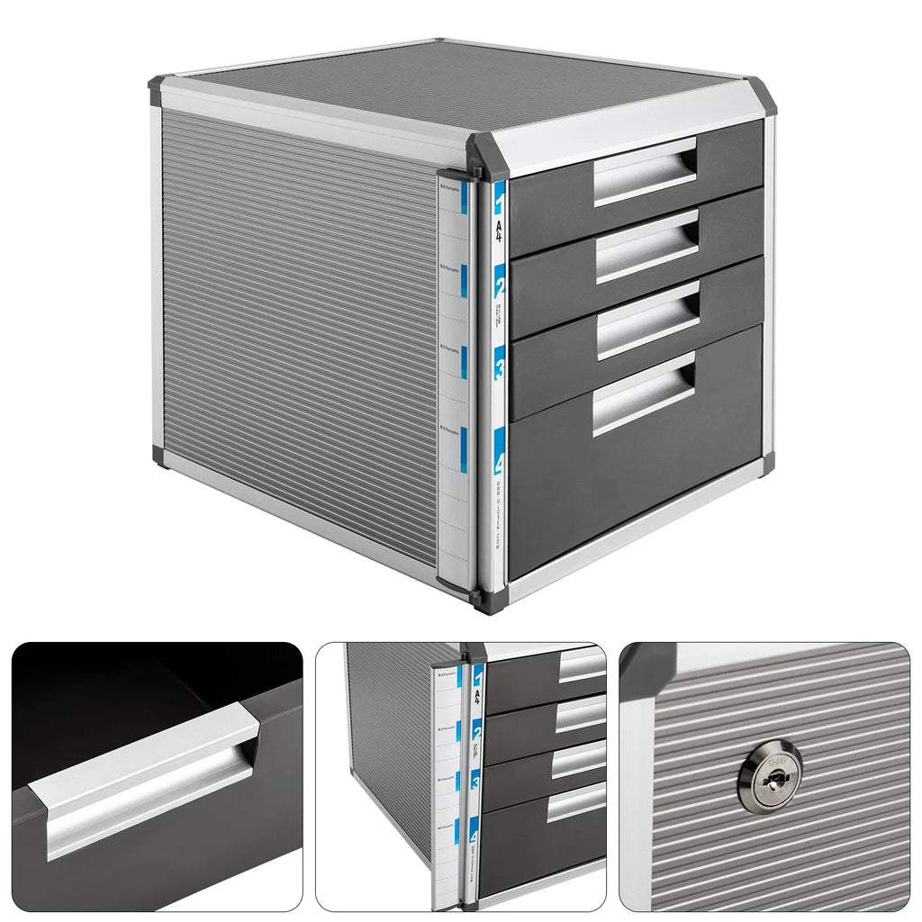 4-Layer Desktop Drawer Organizer Metal