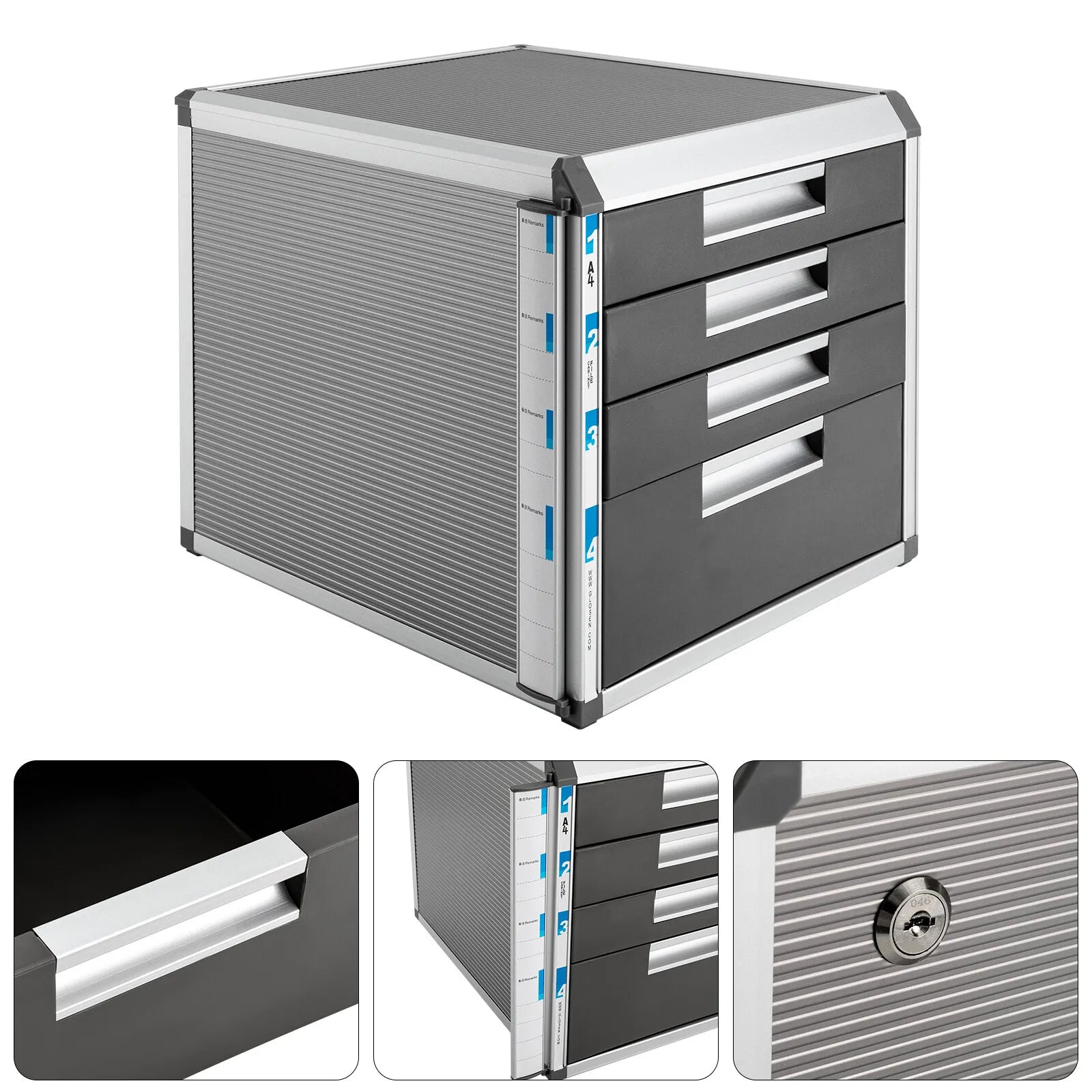 4-Layer Desktop Drawer Organizer Metal
