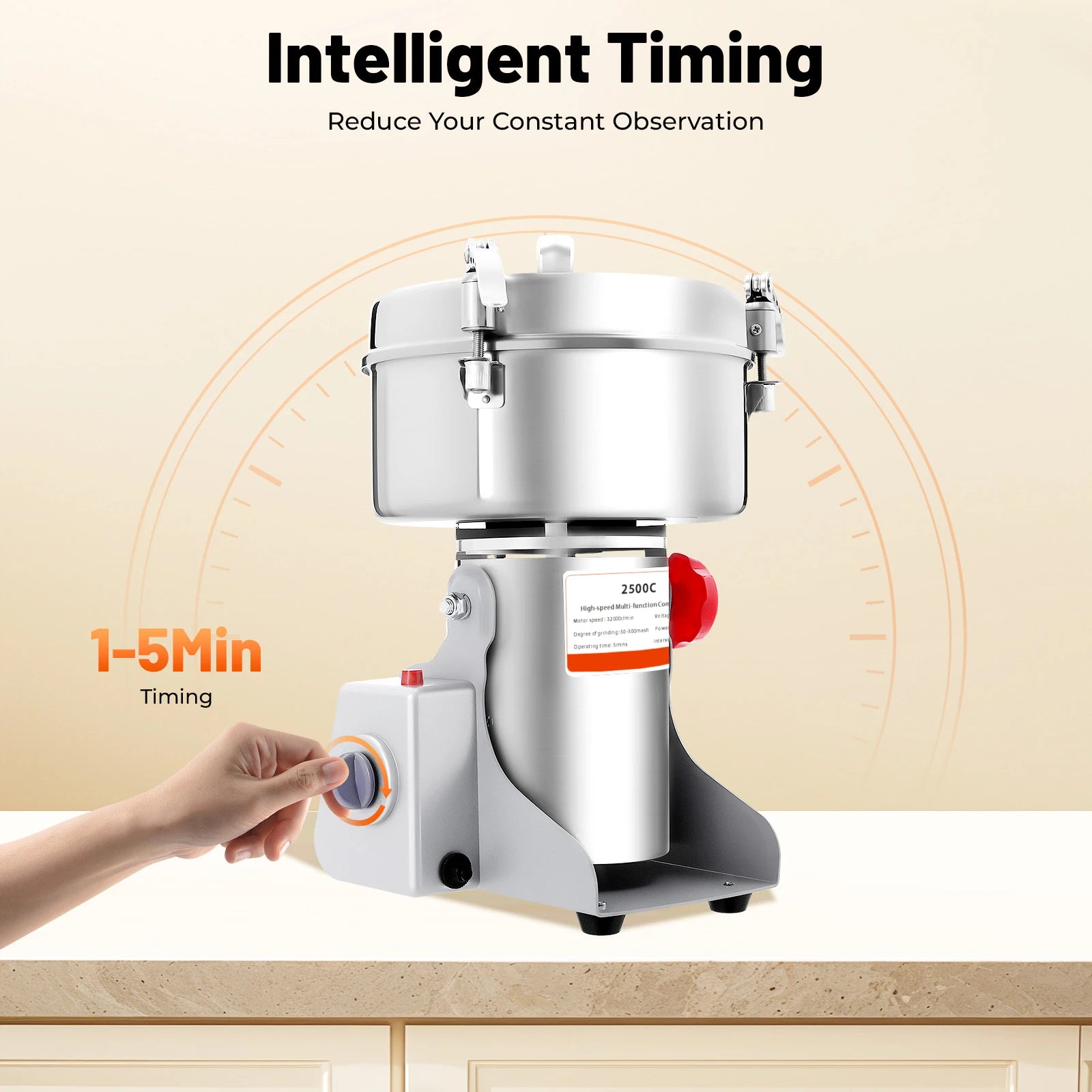 High Power Grain Mill, Swing Spice Grinders