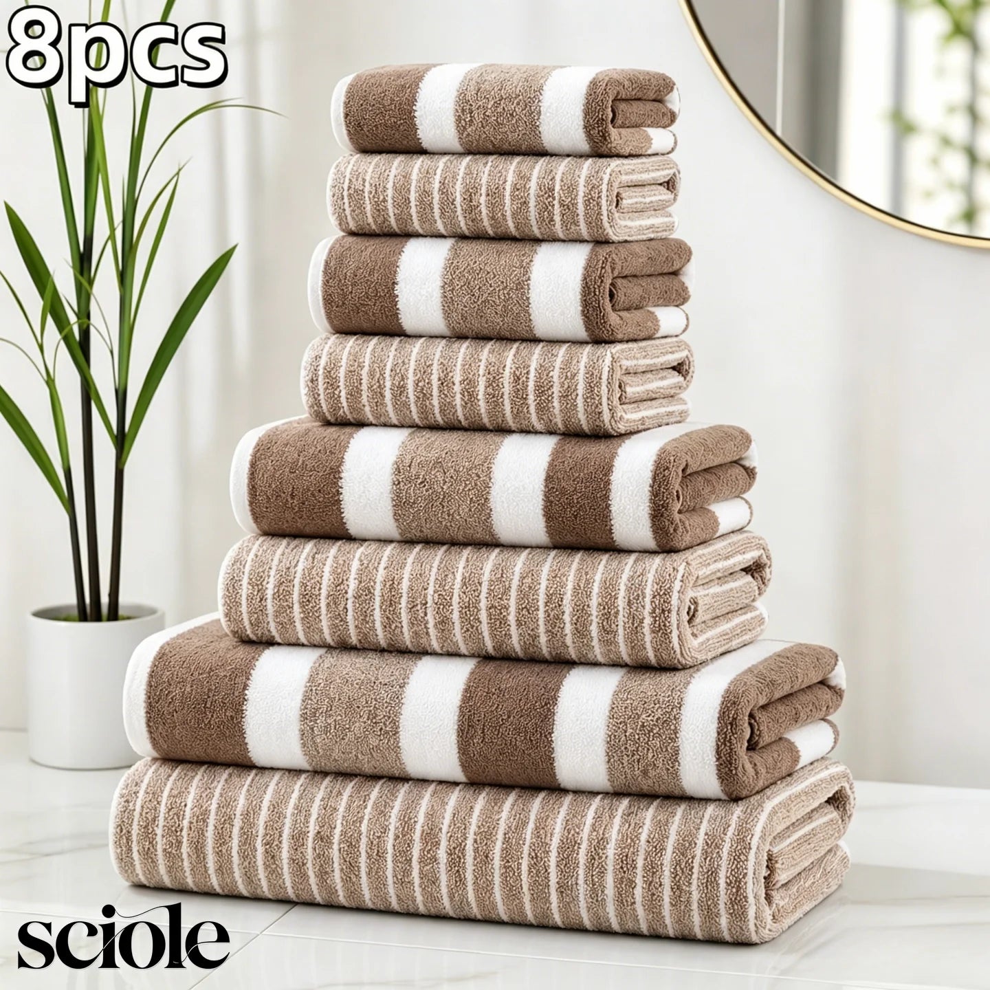 8-Piece Ultra Absorbent Towel Set