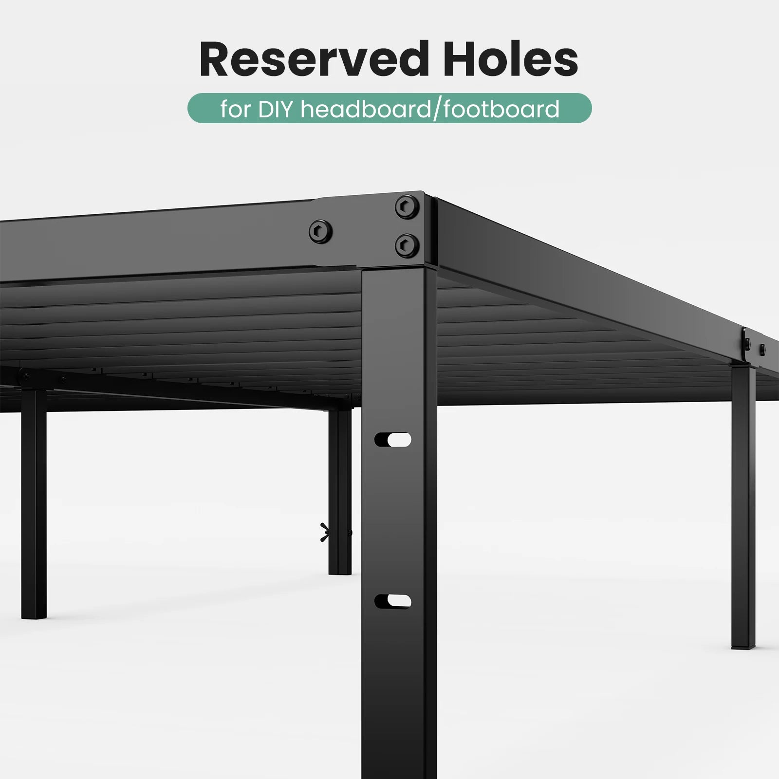 12IN Twin, Full, Queen, King Size Bed Frame