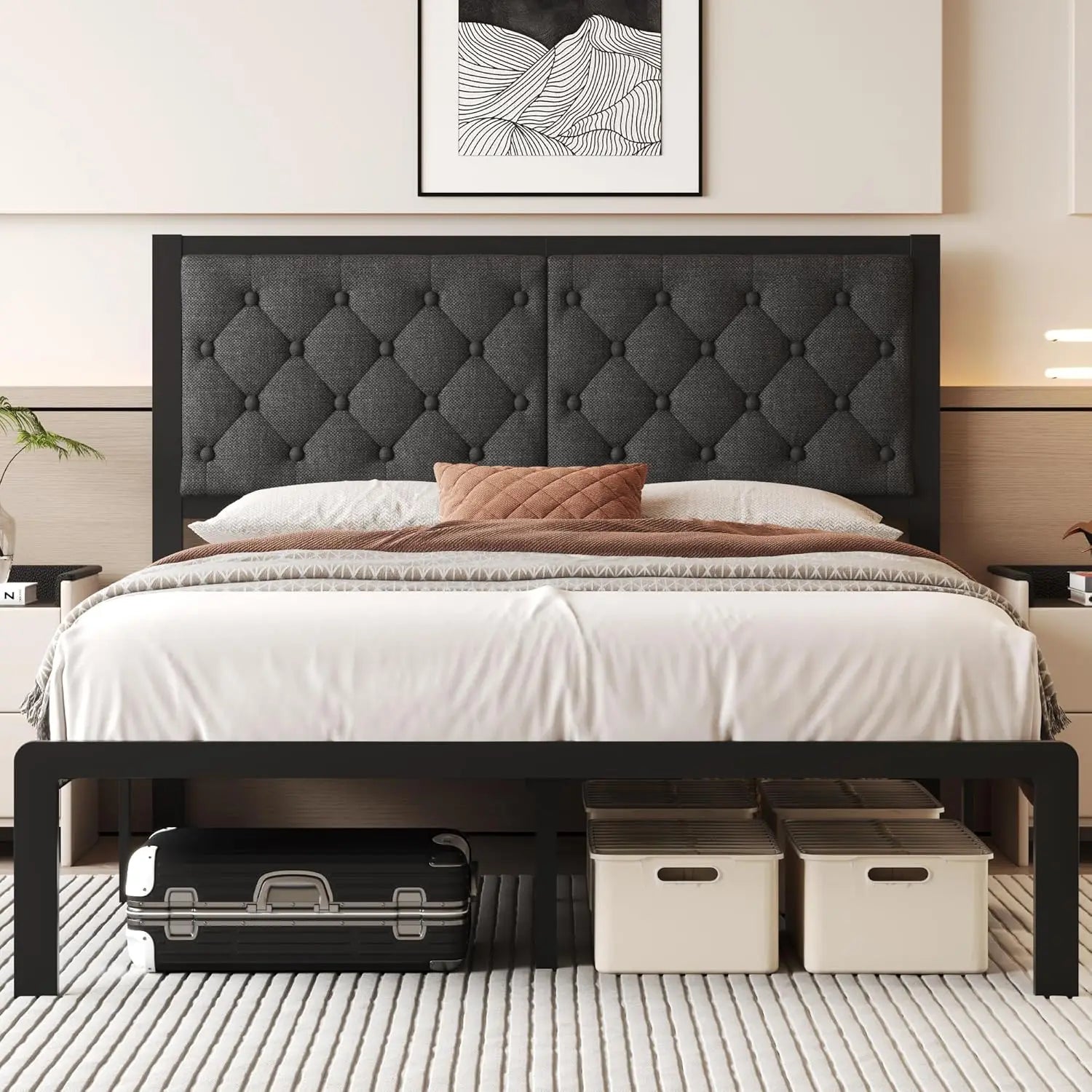 Bed Frame with Headboard