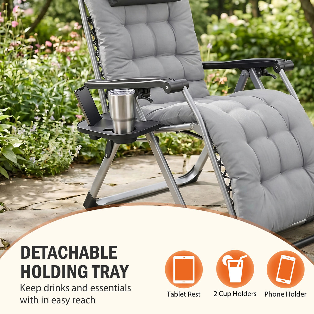 Zero Gravity Reclining Camping Lounge Chair