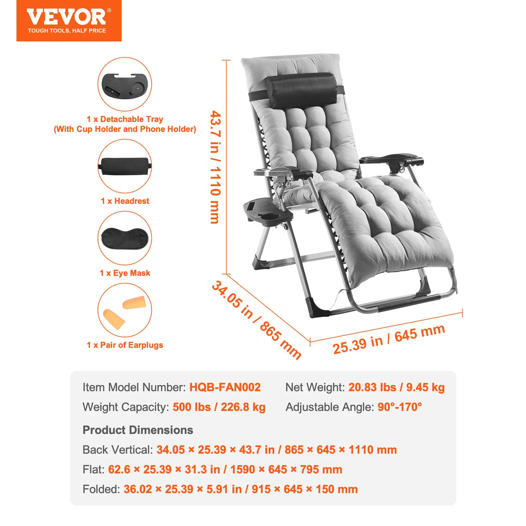 Zero Gravity Chair Recliner Lounge Chair