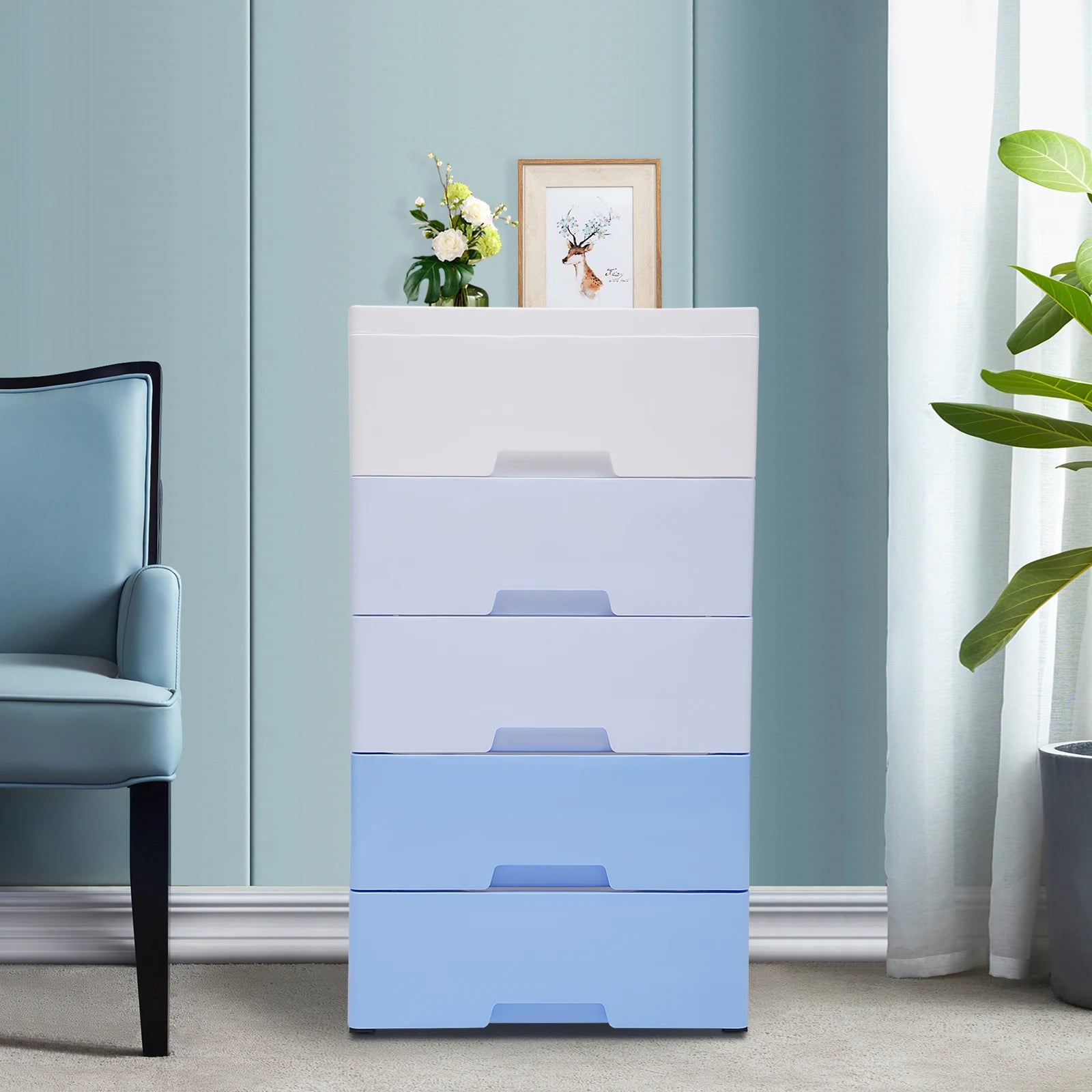 5 Drawers Storage Closet