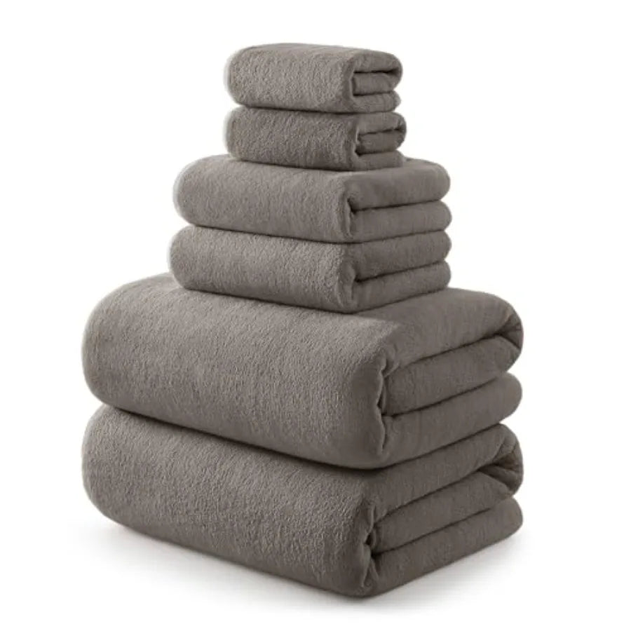Towel Set - 2 Bath Sheets, 2 Hand Towels, 2 Washcloths
