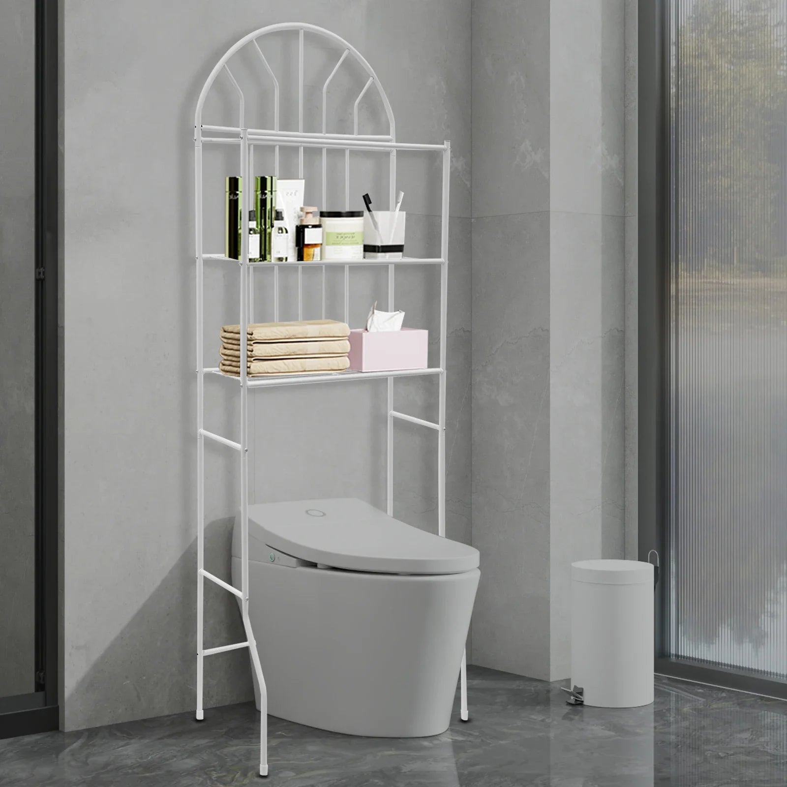 Over The Toilet Storage Rack Shelves Bathroom Organizer