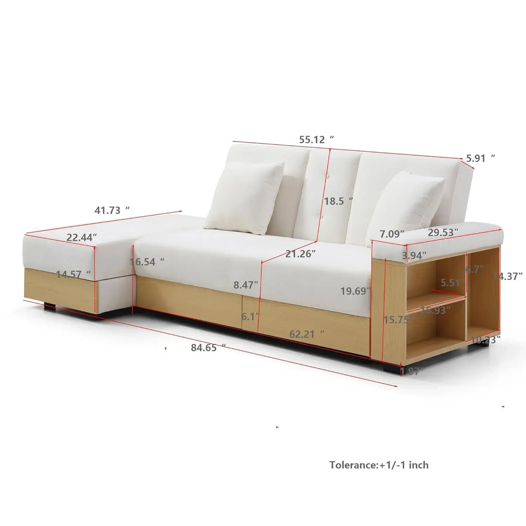 Convertible Sleeper Couch, Multi-Functional Sofa Sleeper