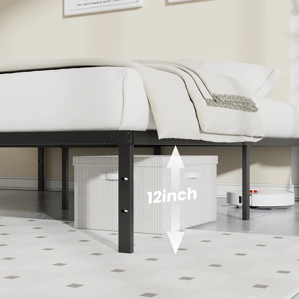 12IN Twin, Full, Queen, King Size Bed Frame