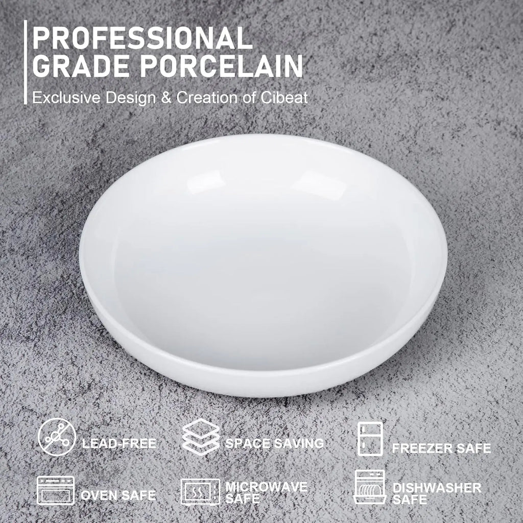 Porcelain Pasta Bowls Set 6 Pack