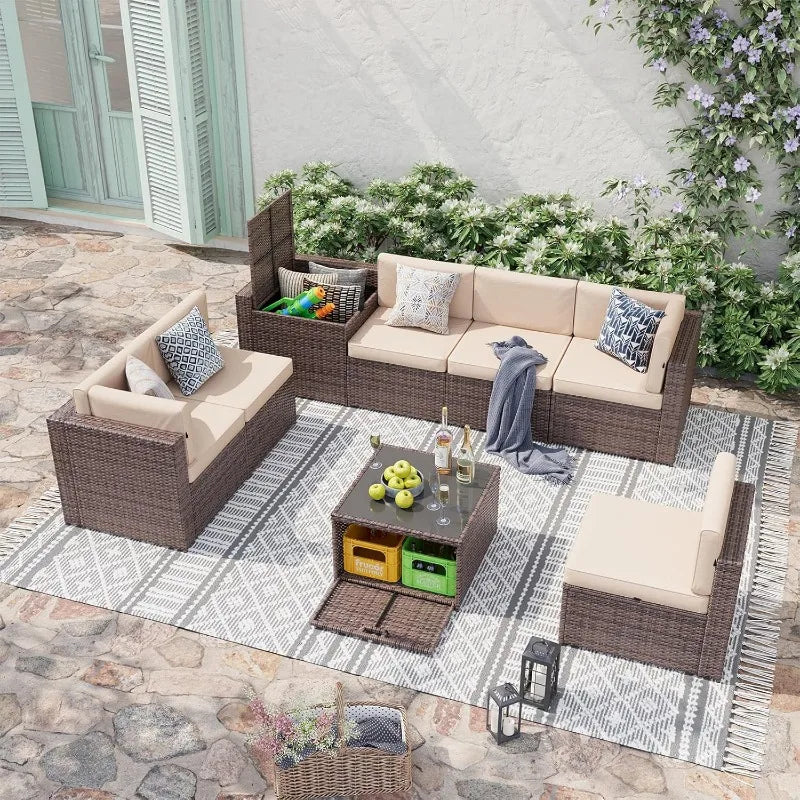 Patio Set, Wicker Outdoor Furniture