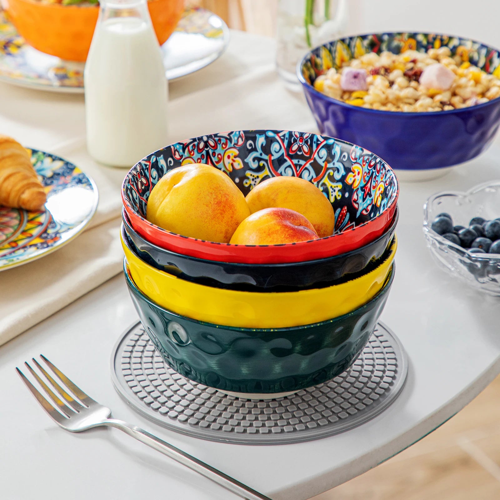 Piece Ceramic Soup Bowls