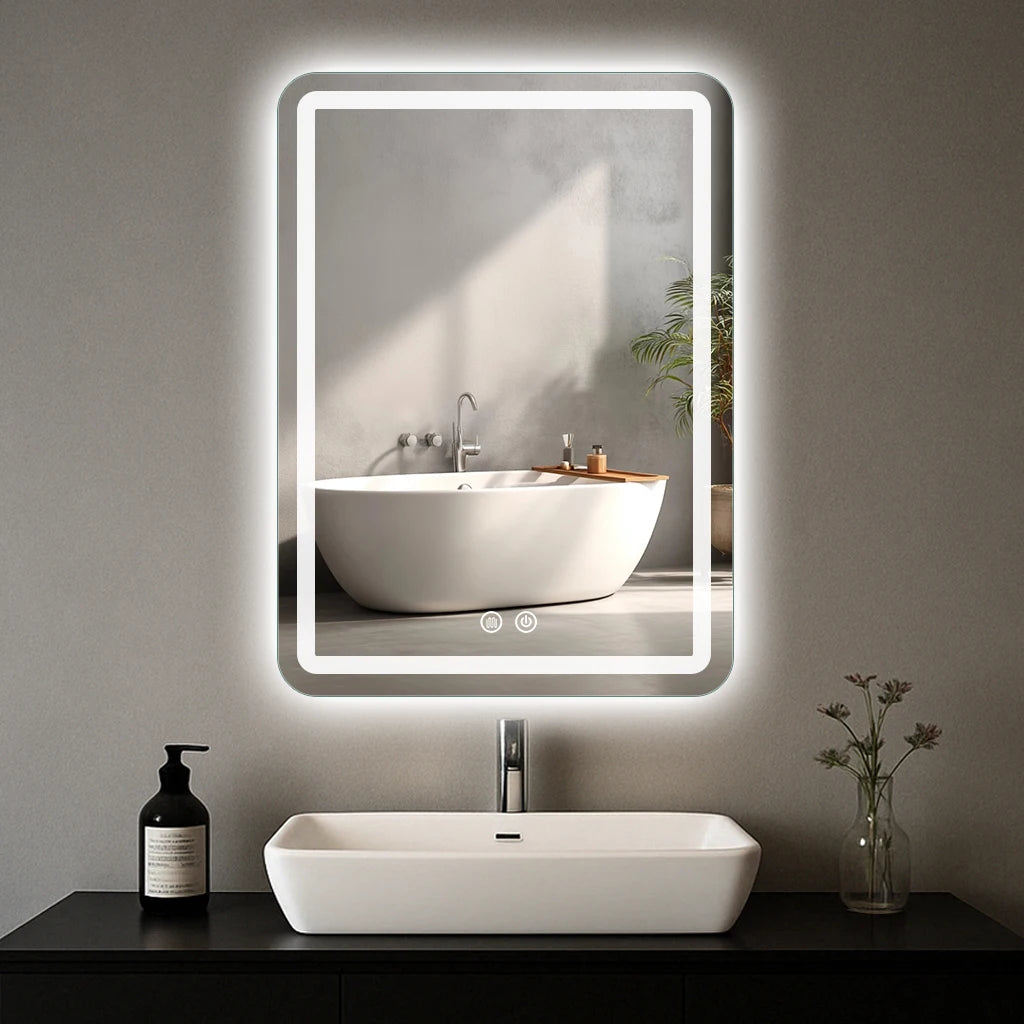 20x28 inch LED Bathroom Mirror with Backlit Lights Fogless