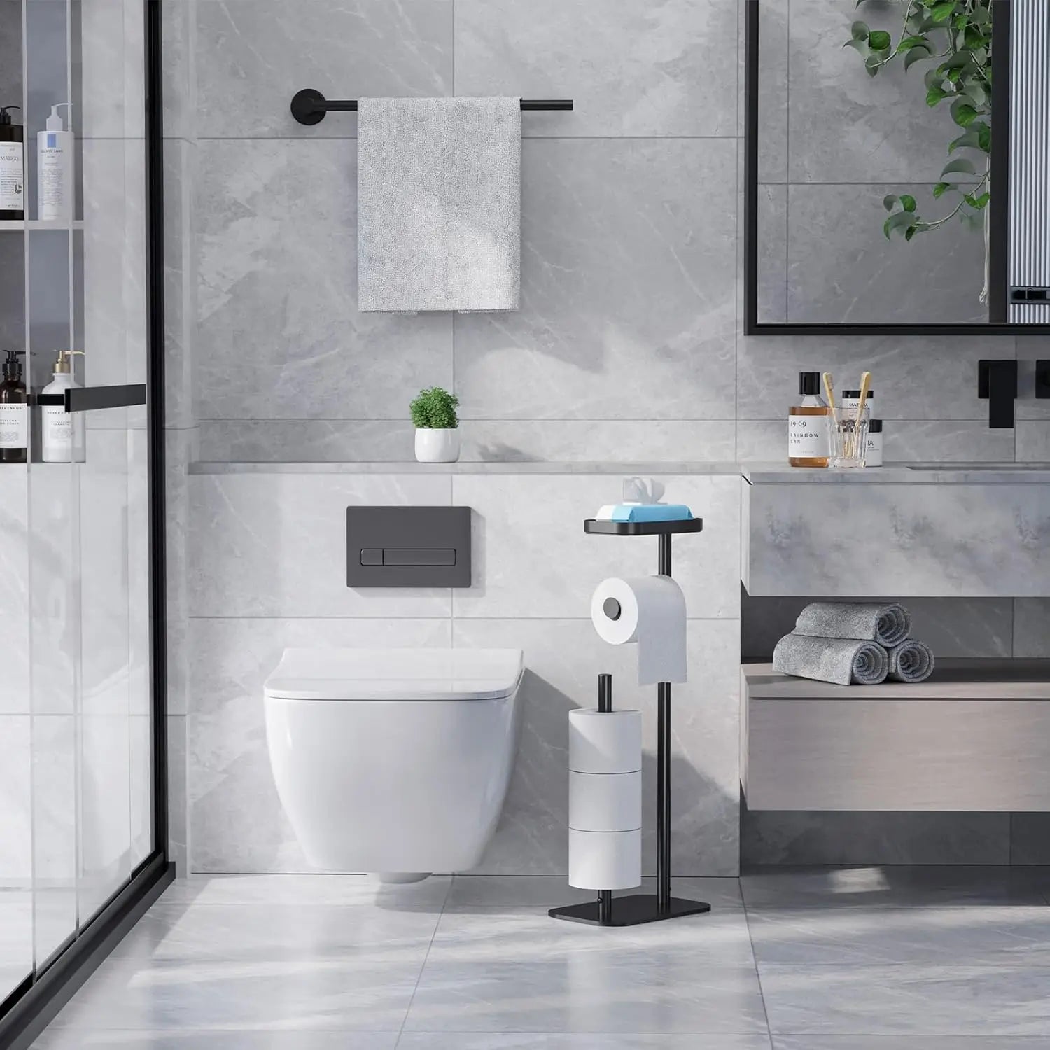 Toilet Paper Holder Free Standing