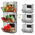 Metal Wire Basket Wall Mount, Storage Basket Organizer
